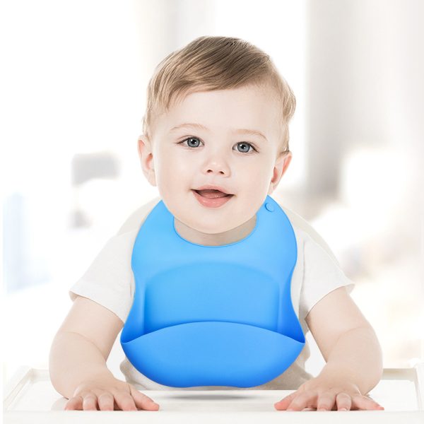 Silicone baby bib soft easy clean BPA free