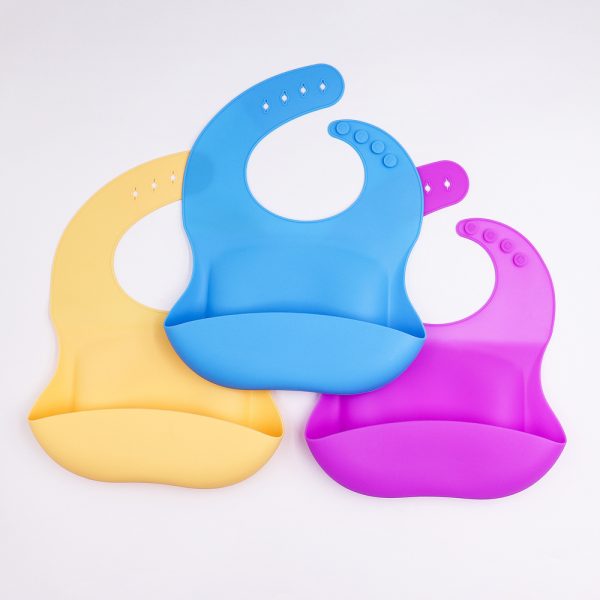 Silicone baby bib soft easy clean BPA free