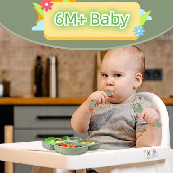 Suction 6 months+ baby feeding tableware sets