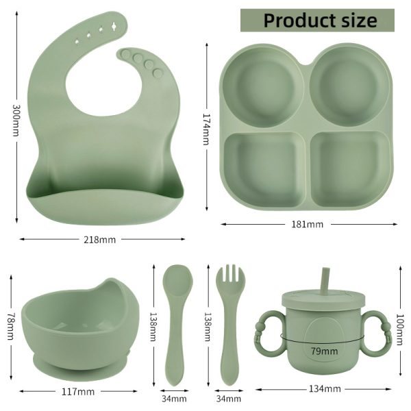 Suction 6 months+ baby feeding tableware sets