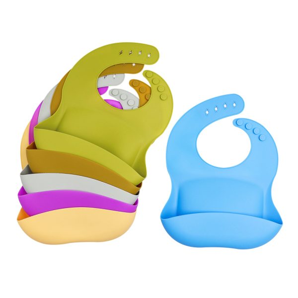 Silicone baby bib soft easy clean BPA free